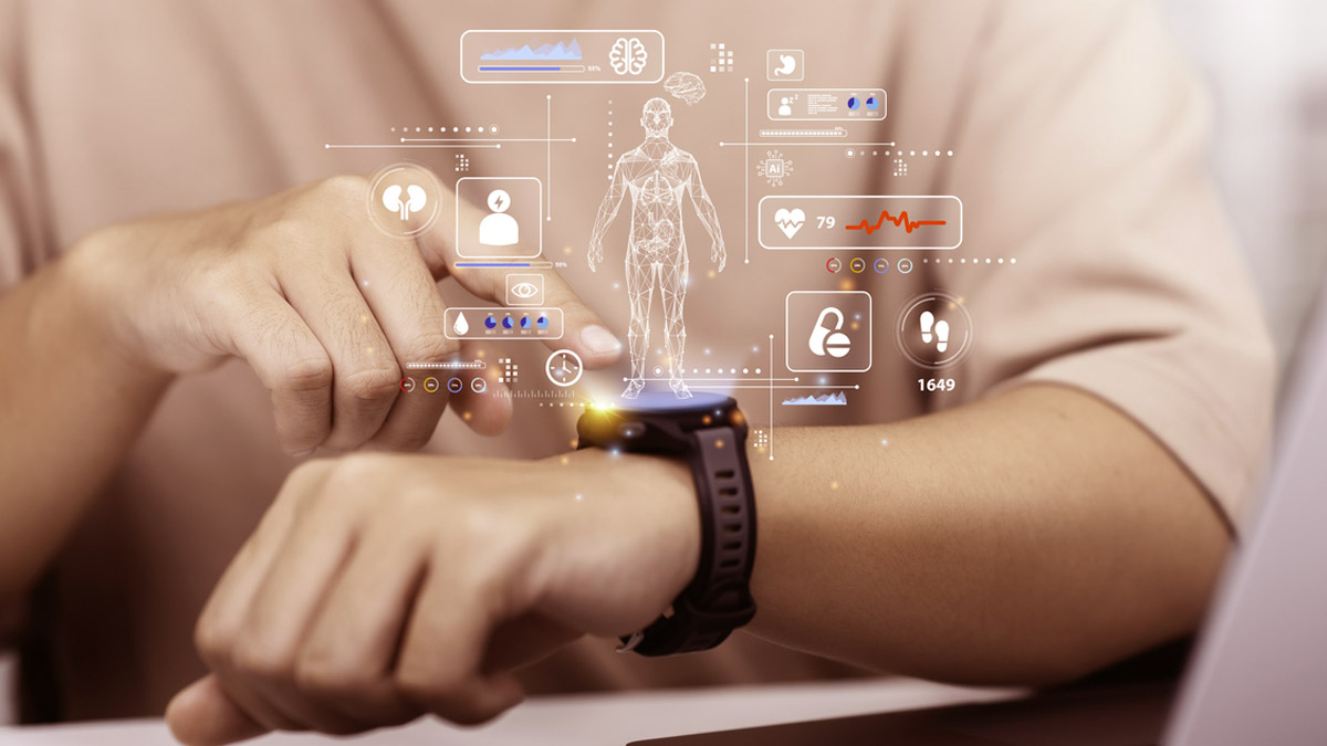 Montre connectée qui mesure des paramètres et données de santé